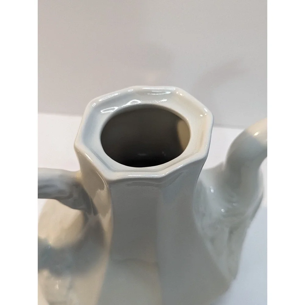 Ironstone‎ vintage grape leaf pattern coffee pot